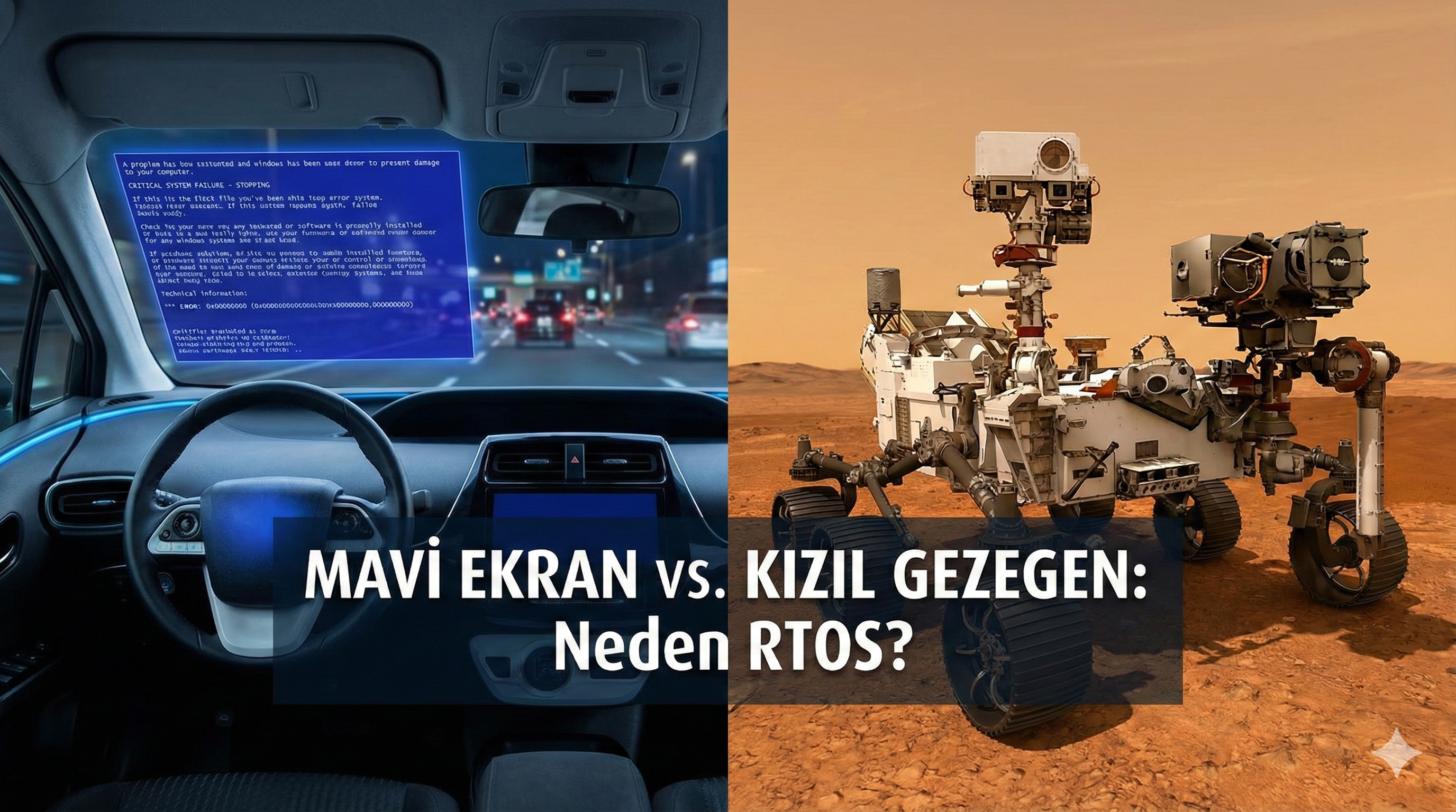 Otonom araç kokpiti ve sensör görselleştirmesi